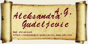 Aleksandra Gudeljević vizit kartica